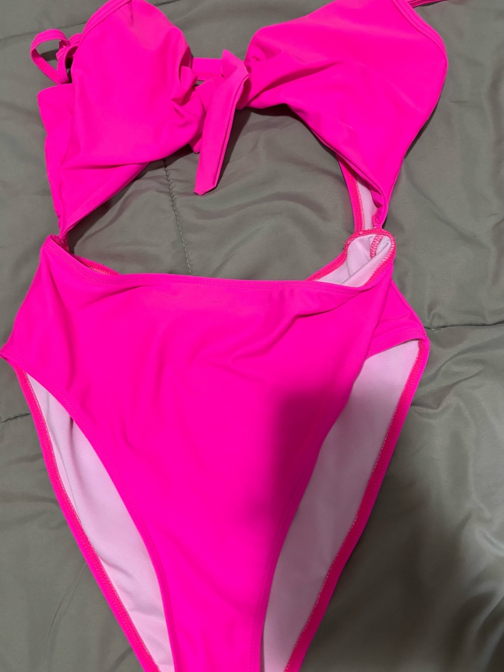 Girls' Neon Pink One-Piece Swimsuit - Kids Swim